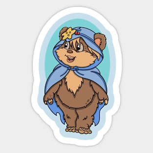 Cloaked Bear Sticker